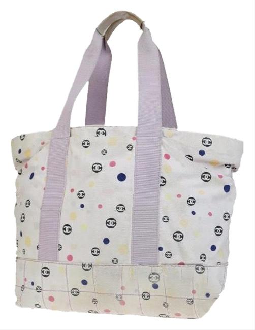 Chanel Polka Dots Cc Tote