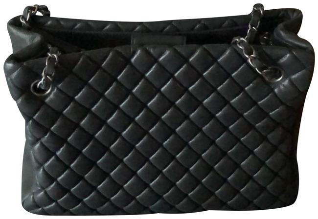 Chanel Bag Quilted Dark Gray Leather Tote