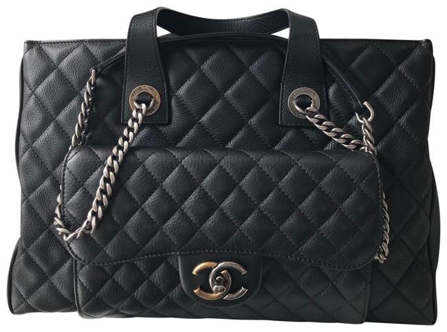 Chanel Shopping Calfskin Leather Tote