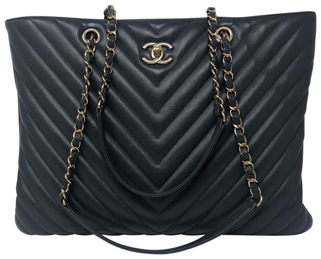 Chanel Shopping Dark Grey Tote