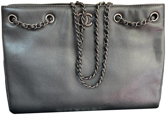 Chanel Shopping Large Black Tote