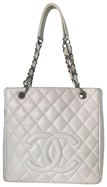 Chanel Shopping Petite Caviar Leather Tote