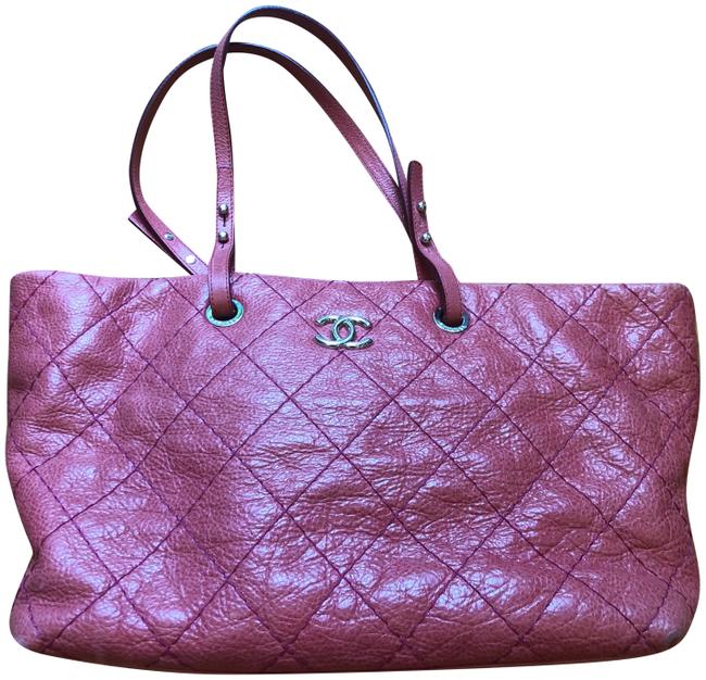 Chanel Shopping Quilted Pink Leather Tote