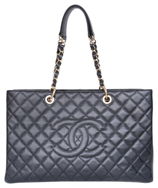 Chanel Shopping XL Grand Black Leather Tote