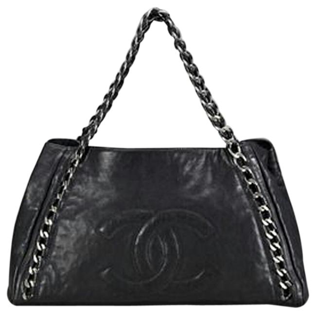 Chanel Shopping XL Luxe Ligne Black Caviar Leather Tote