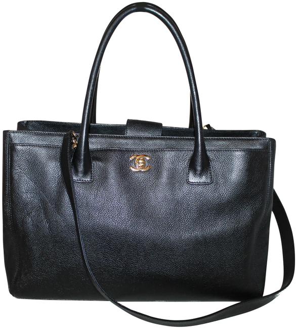 Chanel Shoulder Bag Cerf Caviar Leather Tote