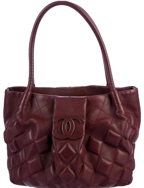 Chanel Bag Sloane Burgundy Leather Tote