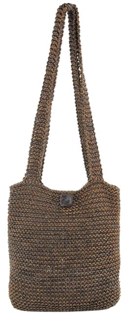 Chanel Small Woven Brown Lambskin Leather Tote