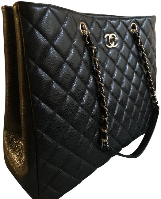 Chanel Spring 2018 Black Quilted Lambskin Leather Tote
