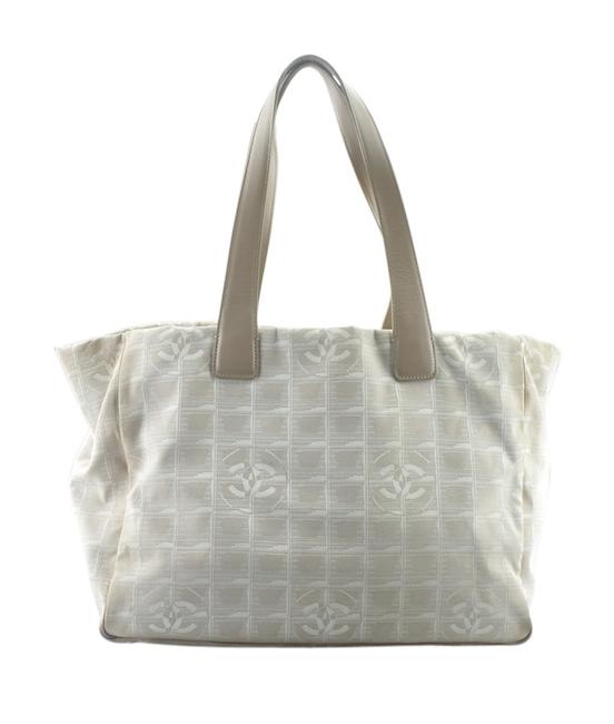 Chanel Square Quilted Canvas 161978 Tan Tote