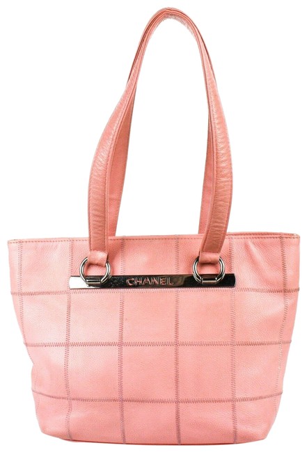 Chanel Timeless Bag Caviar Medium Square Quilting Logo Pink Leather Tote