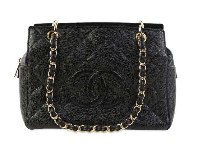 Chanel Timeless Black Caviar Leather Tote
