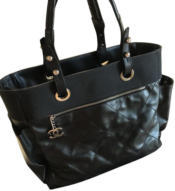 Chanel Timeless Black Nubuck Leather Tote