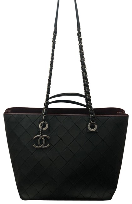 Chanel Timeless Black Calfskin Leather Tote