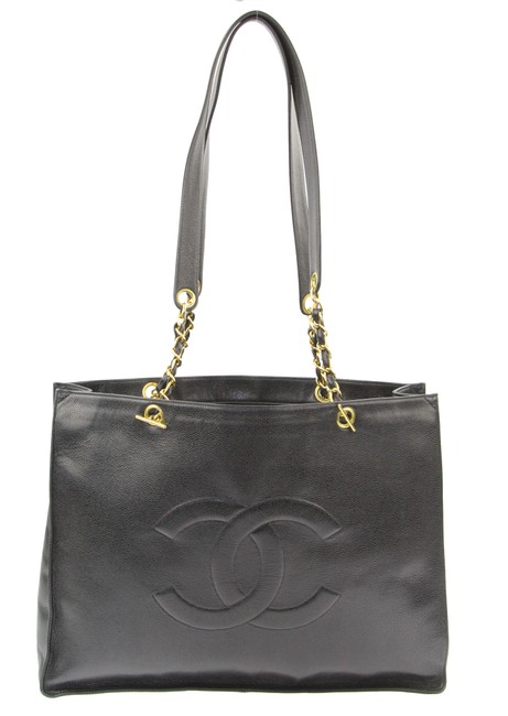Chanel Timeless Chain Black Leather Tote