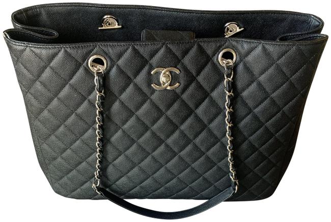 Chanel Timeless Classic Black Caviar Tote