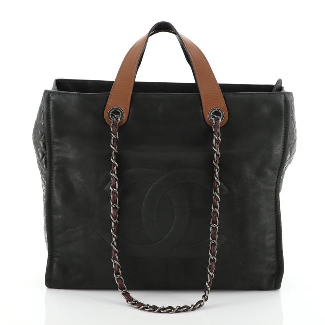 Chanel Timeless In The Mix Quilted Iridescent Green Calfskin Leather Tote