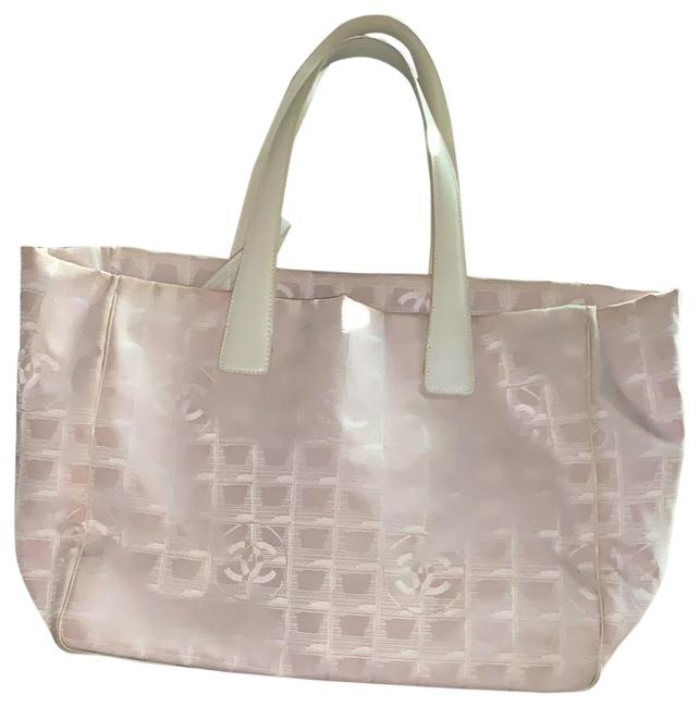 Chanel Timeless Monogram Pink Fabric Tote