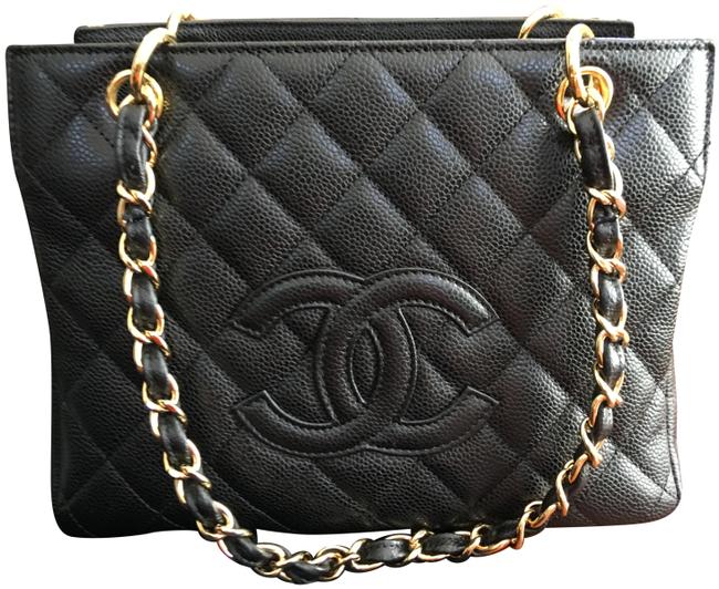 Chanel Timeless Petite Black Caviar Leather Tote