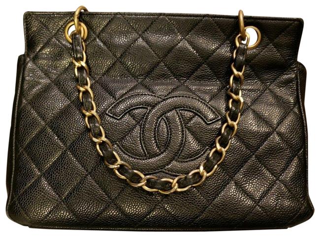 Chanel Timeless Petite Quilted Black Caviar Leather Tote