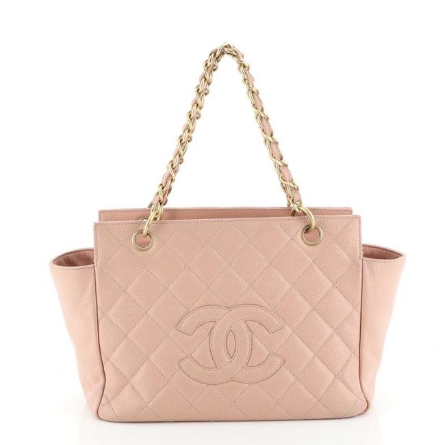 Chanel Timeless Petite Quilted Caviar Pink Leather Tote