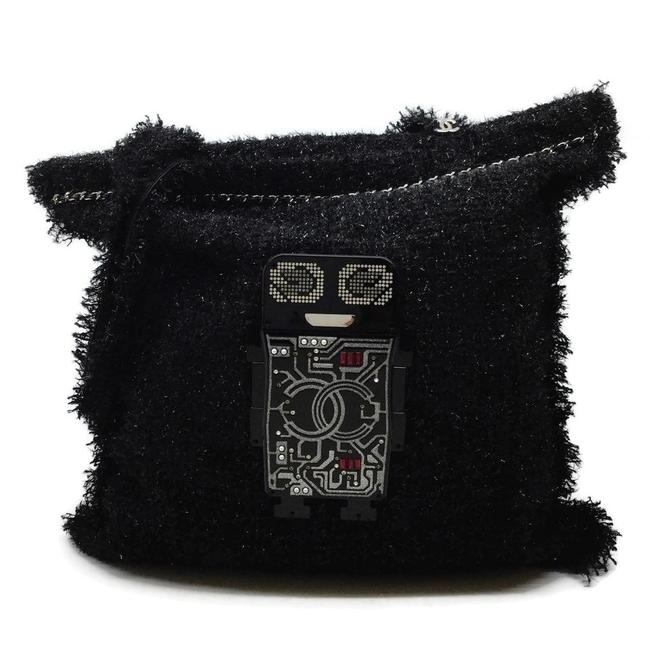 Chanel Robot Black Tweed Tote