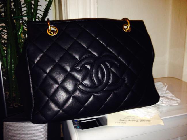 Chanel Timeless Petit Black Lambskin Tote