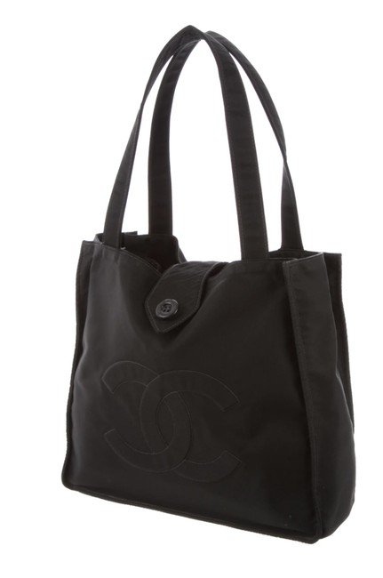 Chanel Timeless Vintage Black Nylon Tote