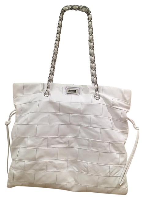 Chanel Timeless White Lambskin Tote