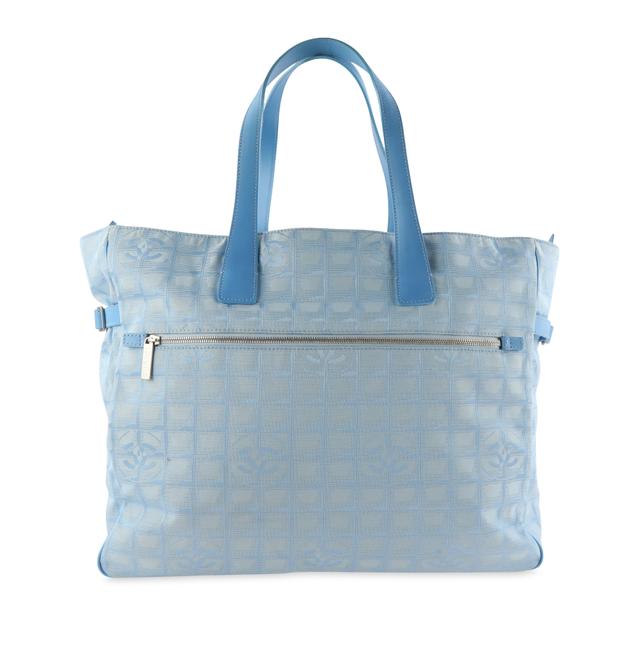 Chanel Travel Ligne Blue Nylon Tote