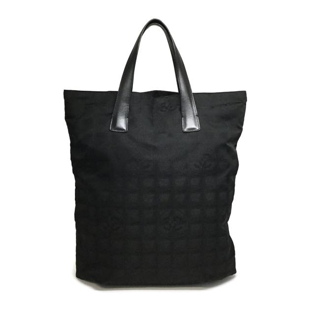 Chanel Travel Line Black Nylon Tote