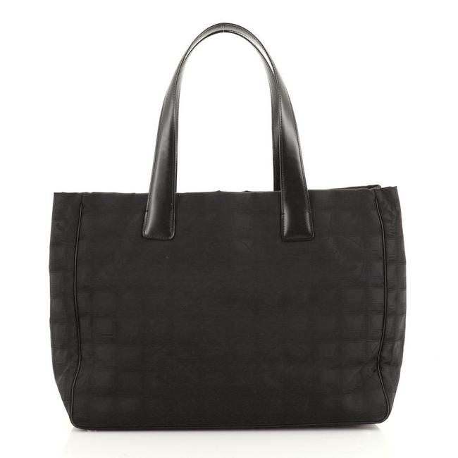 Chanel Travel Line Small Black Nylon Tote