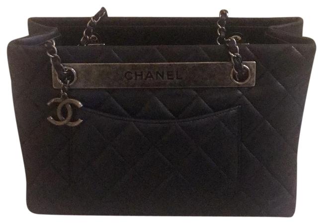 Chanel Trendy Collection Navy Lambskin Leather Tote