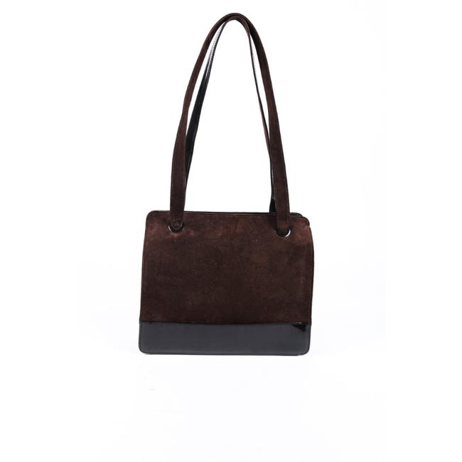 Chanel Vintage Shopper Suede Patent Leather Tote