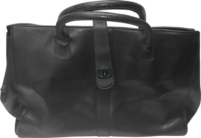 Chanel XL Cc Mark Caviar Lambskin Tote