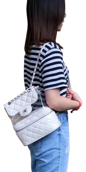 Chanel 2018 White Pvc Backpack