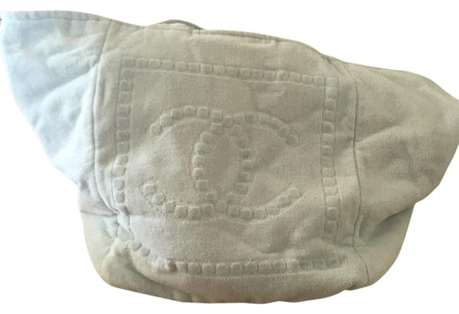 Chanel A54164x00333 Lt Blue Cloth Beach Bag