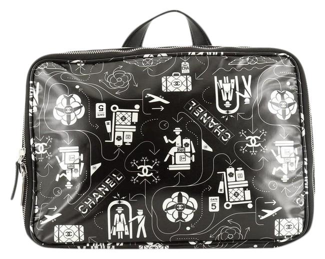 Chanel Airline Printed Coated Large Multicolor Canvas WeekendTravel Bag