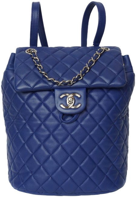 Chanel Small Urban Blue Lambskin Leather Backpack