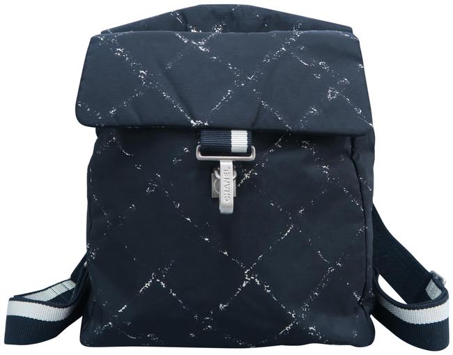 Chanel Travel Ligne Black Nylon Backpack