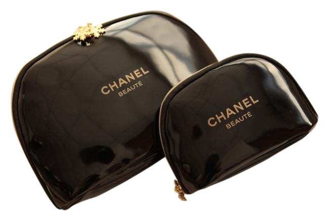 Chanel BlackGold Pvc WeekendTravel Bag