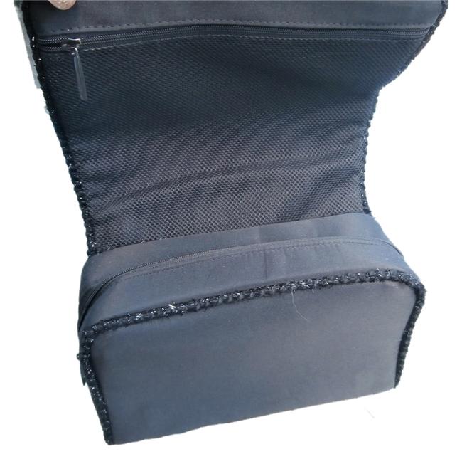 Chanel Black Microfiber WeekendTravel Bag