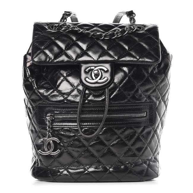 Chanel Calfskin Quilted Small Black Backpack
