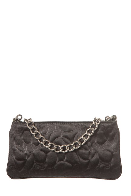 Chanel Camellia Pochette Satin Baguette