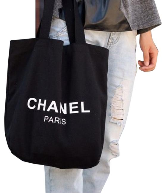 Chanel Canvas Beach Bag
