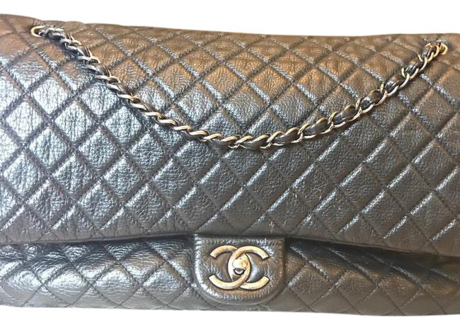 Chanel Classic Flap Xxl Black WeekendTravel Bag