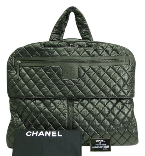 Chanel Cocoon Quilted Nylon Garment Folding Shoulder WeekendTravel Bag