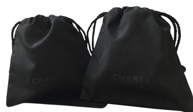 Chanel Drawstring Dustbag Small 5" 5" Black WeekendTravel Bag