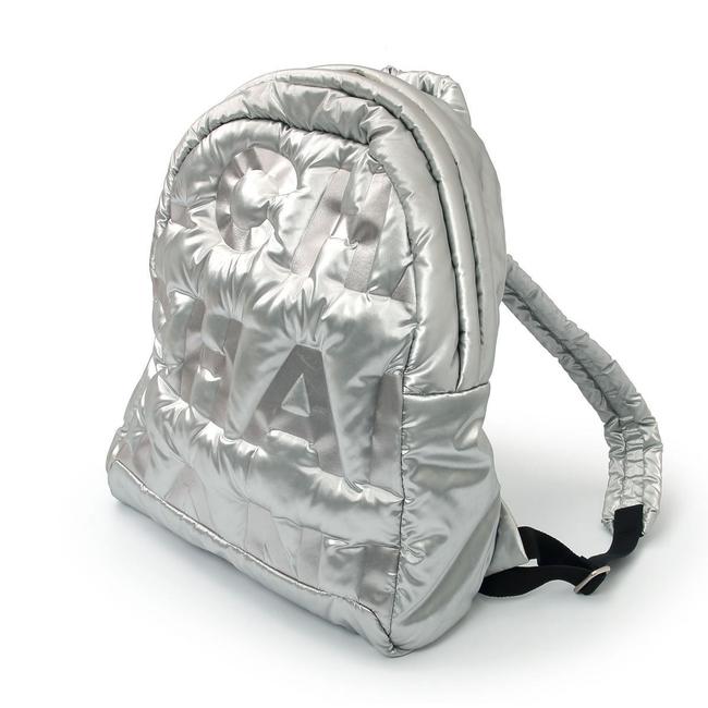 Chanel Dudone Rucksack A91933 Silver Nylon Backpack