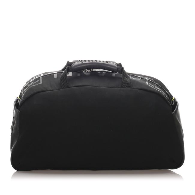 Chanel Duffle Sports Line Black Nylon WeekendTravel Bag